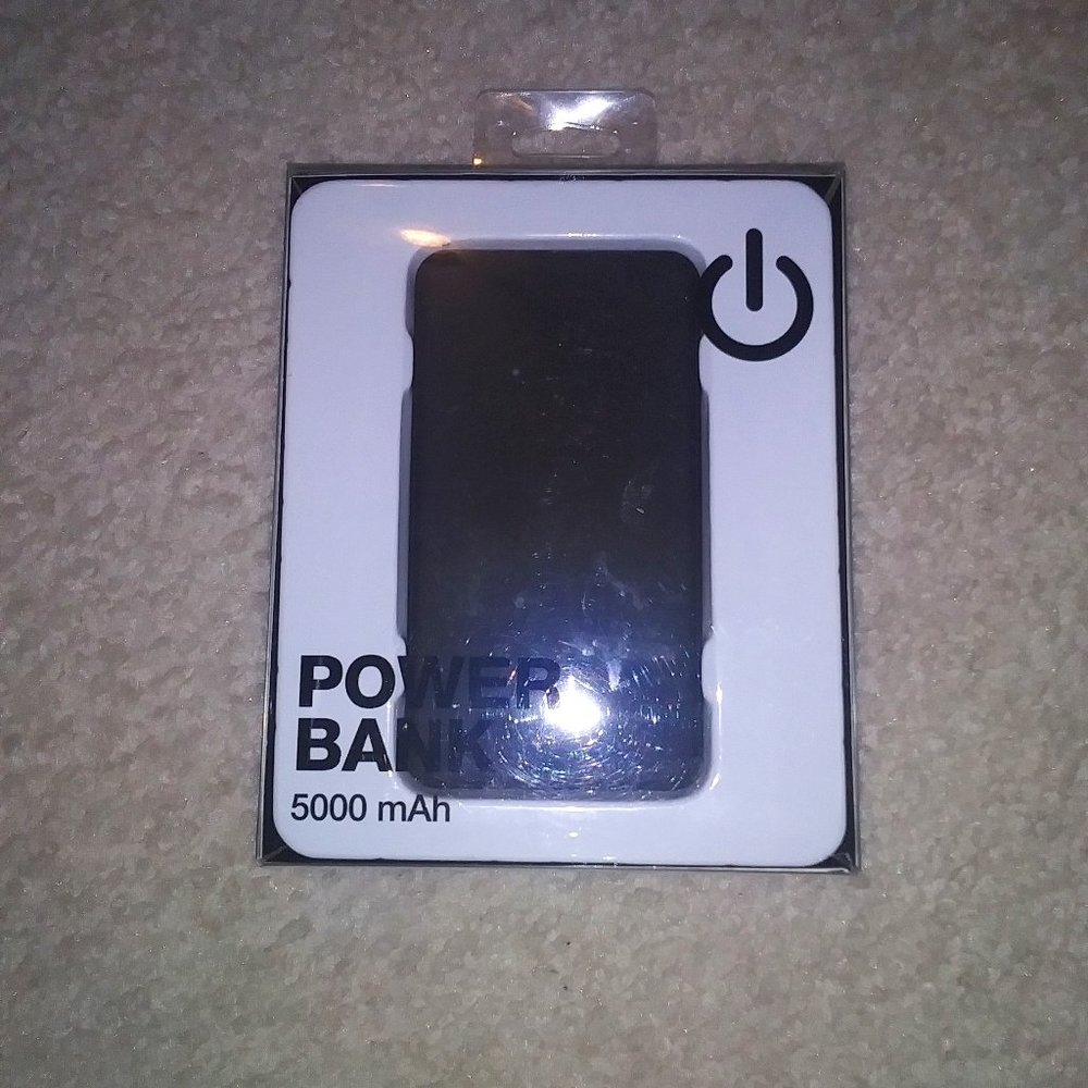 Power Bank 5000 mAh Black New